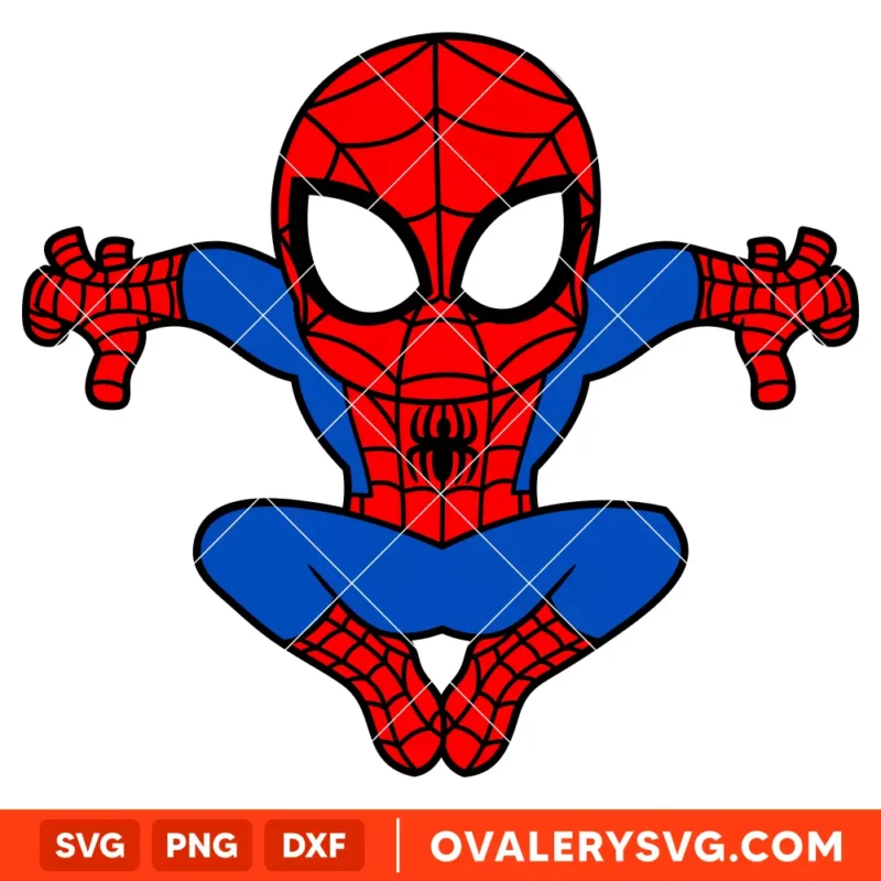 Baby Spiderman SVG, Superhero SVG, Marvel SVG | Instant Download SVG PNG Cut File for Cricut & Silhouette