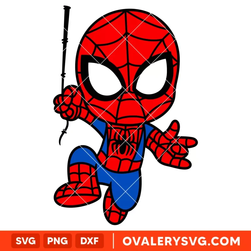 Cute Baby Spiderman SVG, Superhero SVG, Marvel SVG | Instant Download SVG PNG Cut File for Cricut & Silhouette