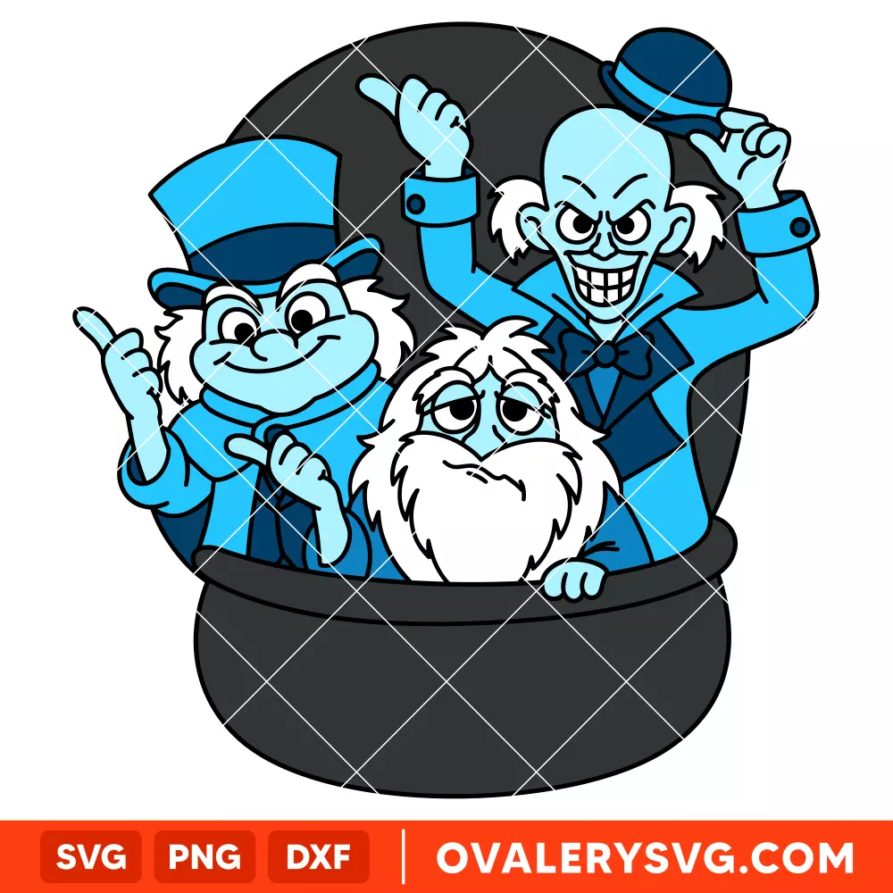 Hitchhiking Ghosts Doom Buggy SVG, Haunted Mansion SVG, Halloween SVG | Instant Download SVG PNG Cut File for Cricut & Silhouette