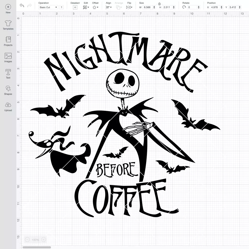 Jack Nightmare Before Coffee SVG, Halloween SVG | Instant Download SVG PNG Cut File for Cricut & Silhouette - Image 2