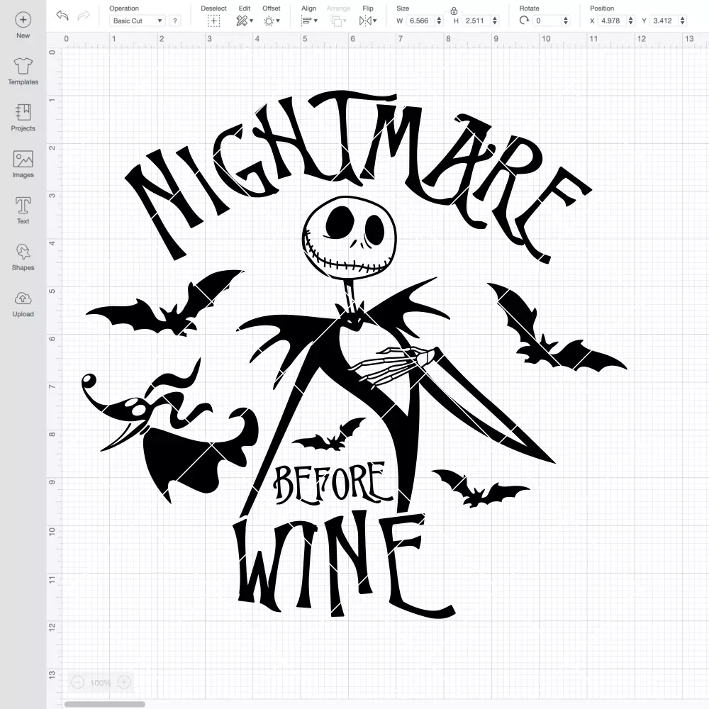 Jack Nightmare Before Wine SVG, Halloween SVG | Instant Download SVG PNG Cut File for Cricut & Silhouette - Image 2