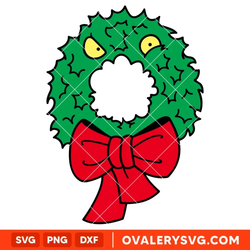 Man-Eating Wreath SVG, Nightmare Before Christmas SVG, Halloween SVG | Instant Download SVG PNG Cut File for Cricut & Silhouette