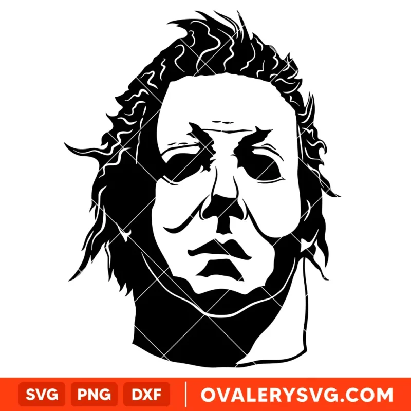 Michael Myers Face SVG, Halloween SVG, Horror Movie SVG | Instant Download SVG PNG Cut File for Cricut & Silhouette