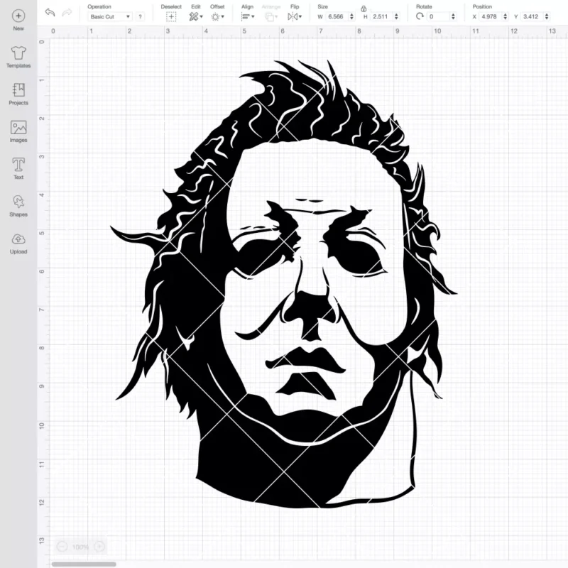 Michael Myers Face SVG, Halloween SVG, Horror Movie SVG | Instant Download SVG PNG Cut File for Cricut & Silhouette - Image 2