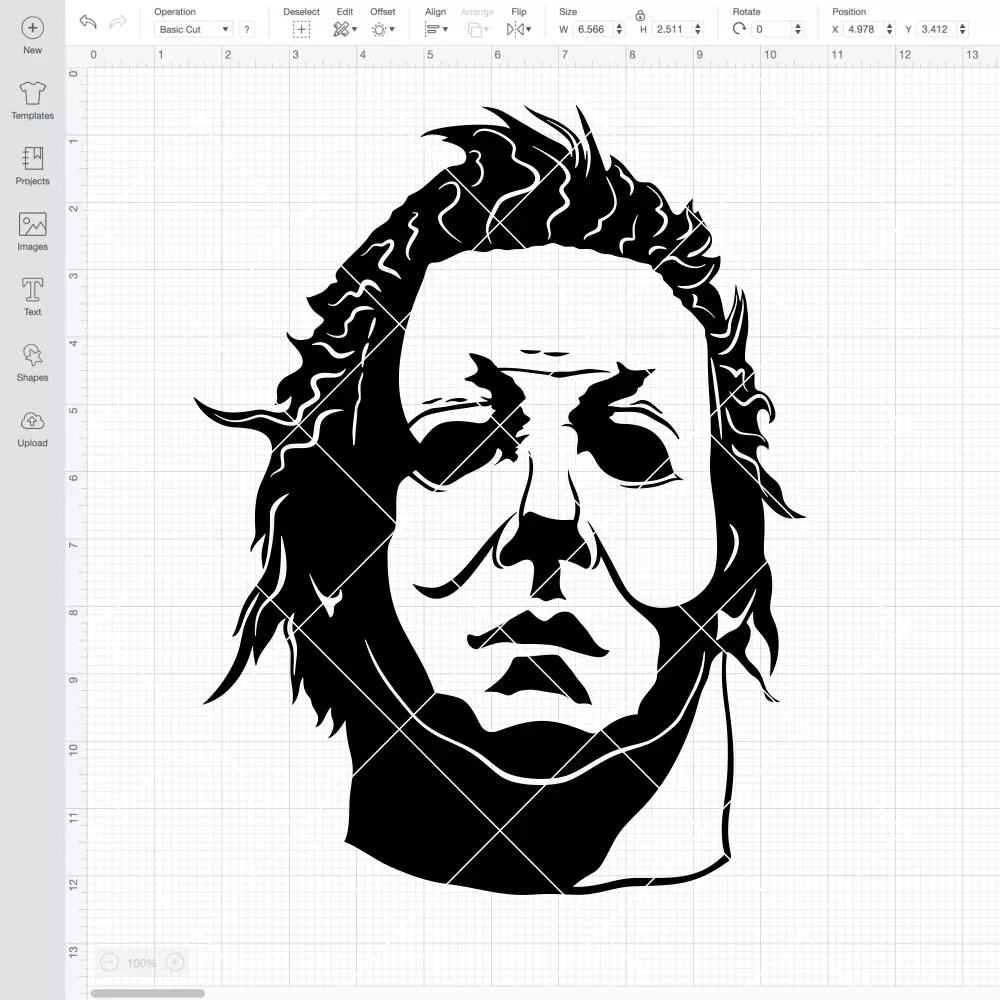 Michael Myers Face SVG, Halloween SVG, Horror Movie SVG | Instant Download SVG PNG Cut File for Cricut & Silhouette - Image 2