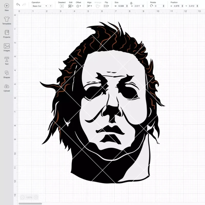 Michael Myers Face SVG, Halloween SVG, Horror Movie SVG | Instant Download SVG PNG Cut File for Cricut & Silhouette - Image 2