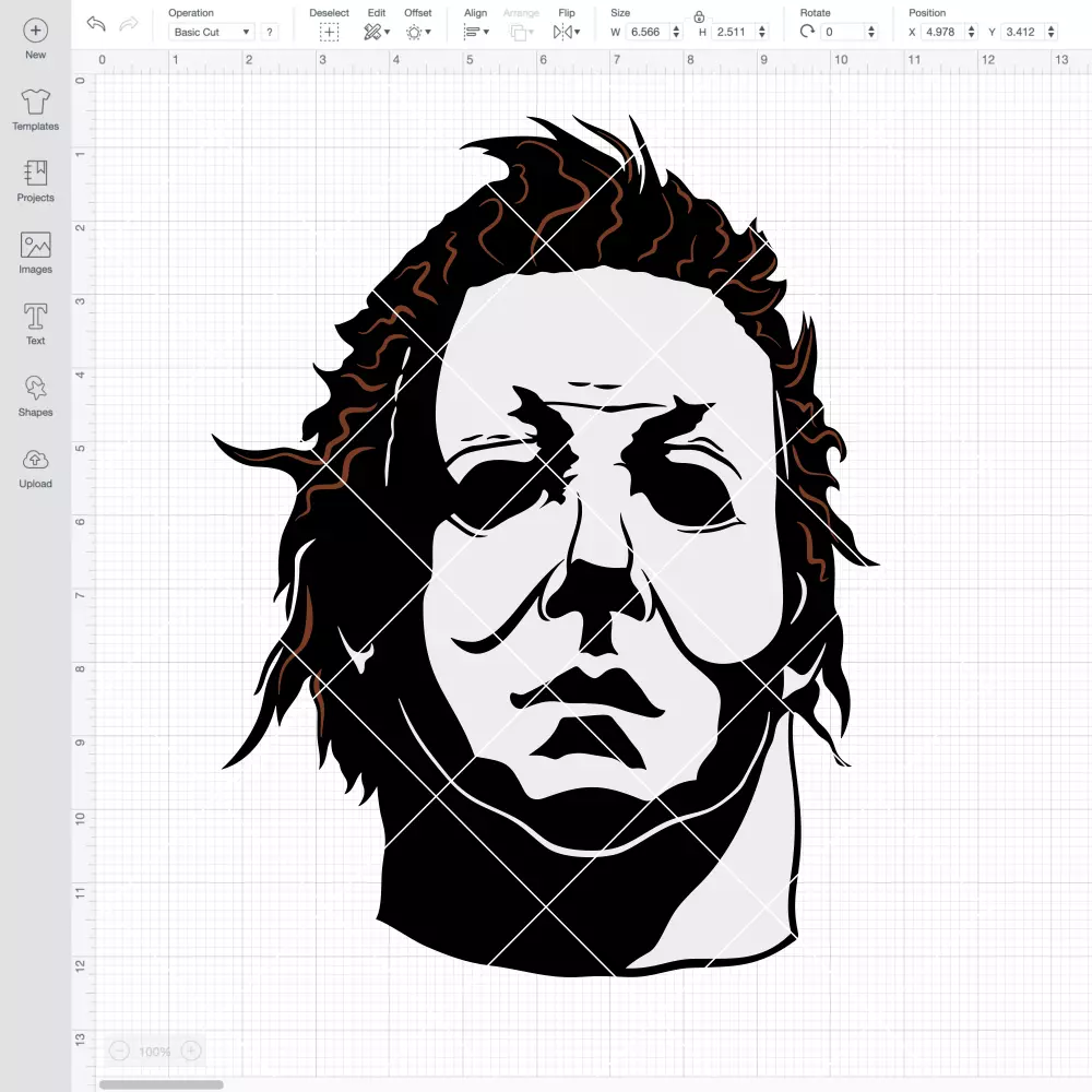 Michael Myers Face SVG, Halloween SVG, Horror Movie SVG | Instant Download SVG PNG Cut File for Cricut & Silhouette - Image 2
