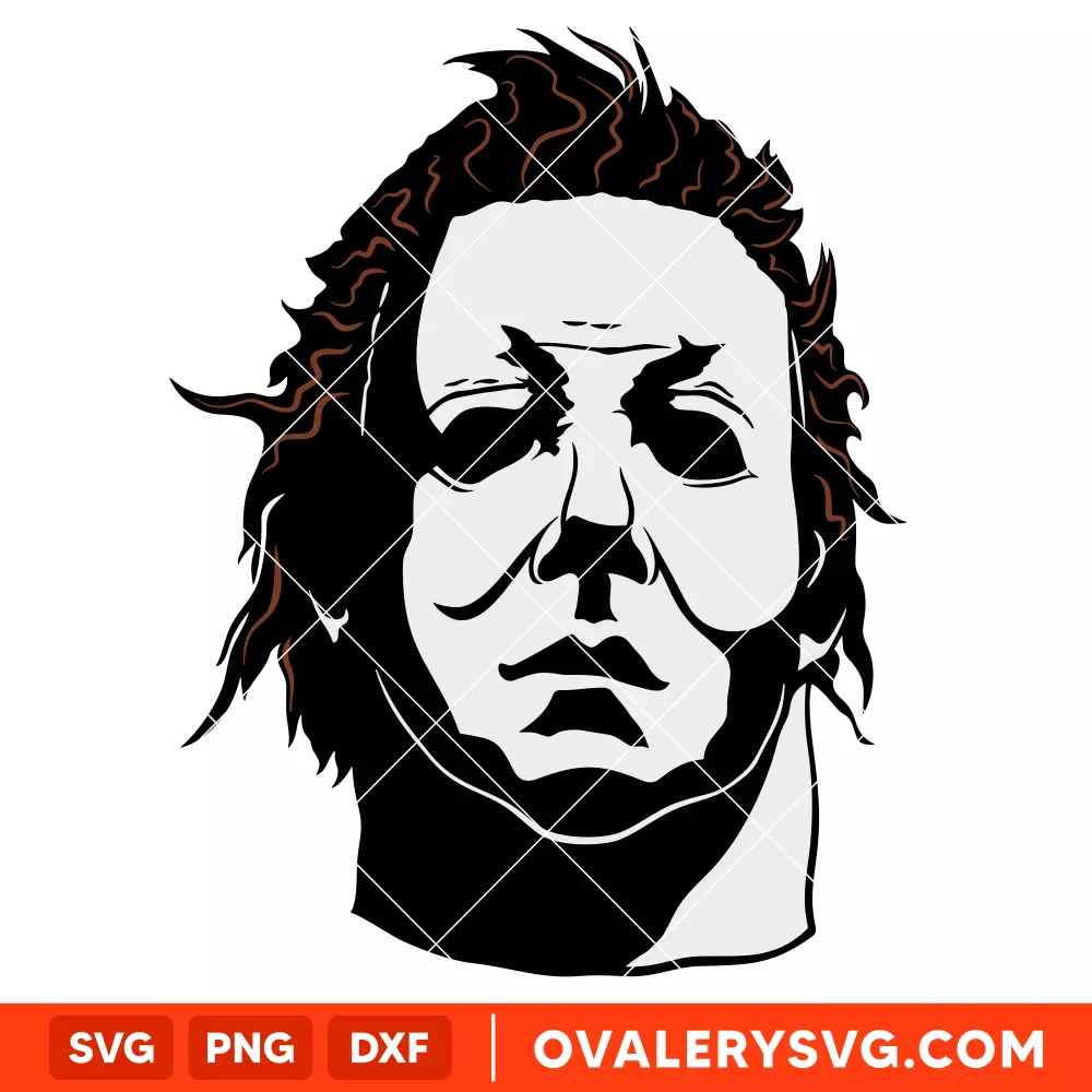 Michael Myers Face SVG, Halloween SVG, Horror Movie SVG | Instant Download SVG PNG Cut File for Cricut & Silhouette