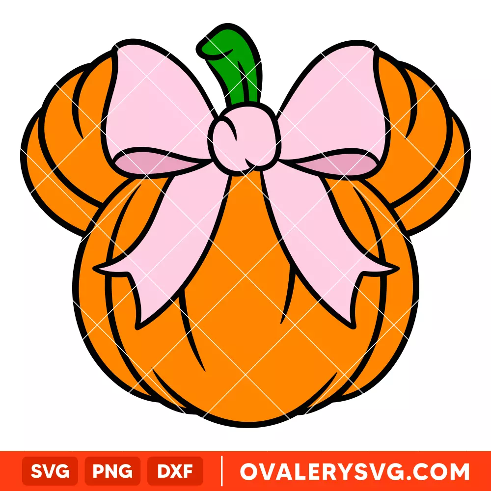 Mickey Head Pumpkin Bows SVG, Halloween SVG, Disney SVG | Free SVG for Cricut & Silhouette