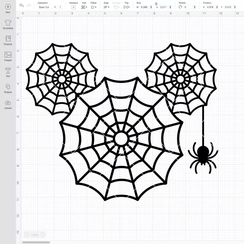Mickey Spider Web SVG, Halloween SVG, Disney SVG | Instant Download SVG PNG Cut File for Cricut & Silhouette - Image 2