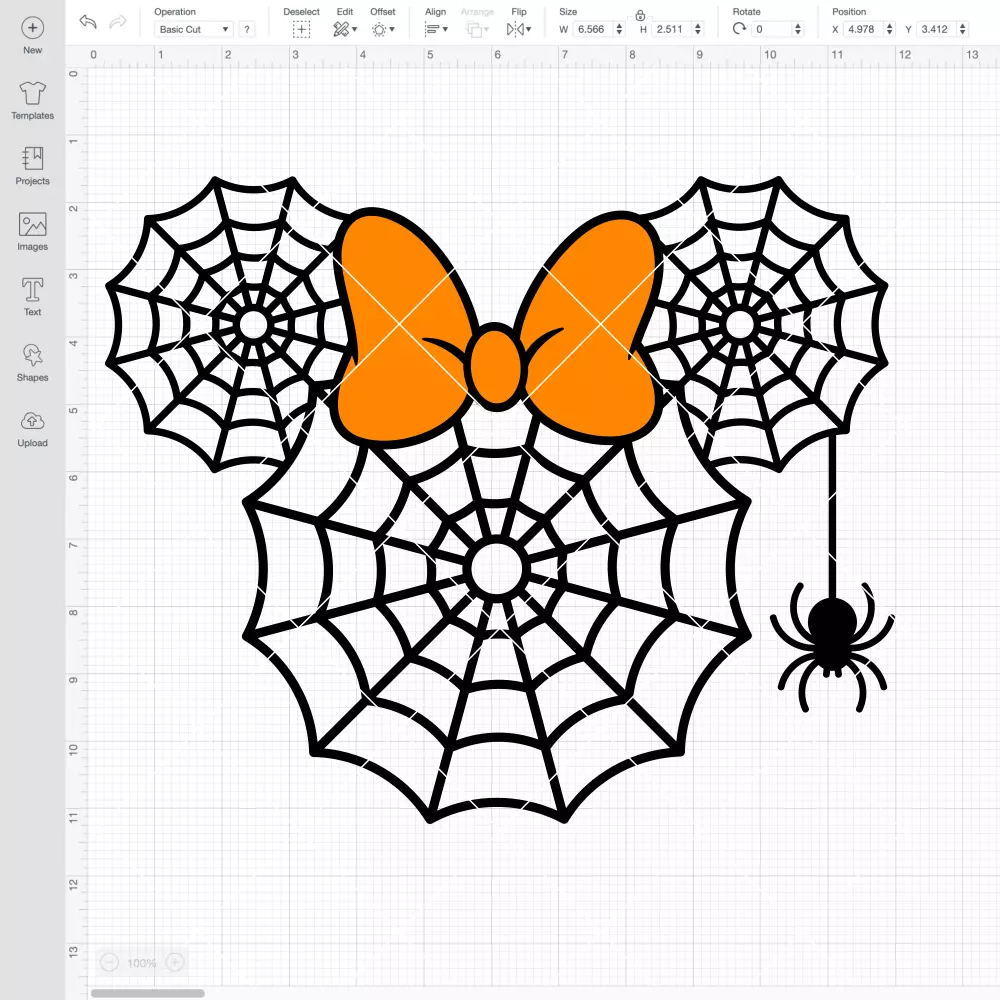 Minnie Spider Web SVG, Halloween SVG, Disney SVG | Instant Download SVG PNG Cut File for Cricut & Silhouette - Image 2