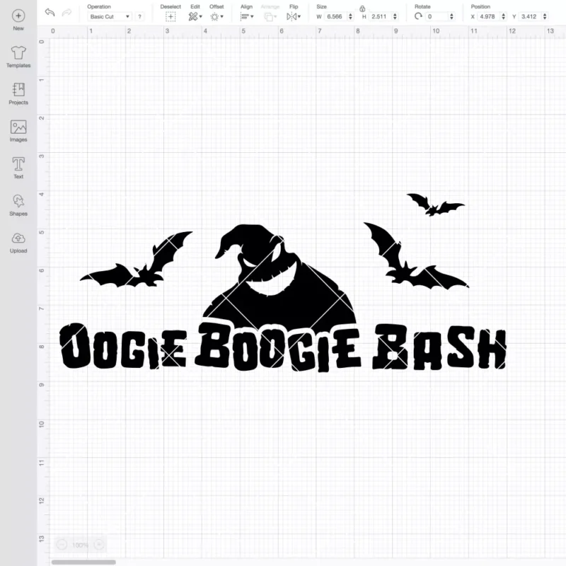 Oogie Boogie Bash Bats SVG, Halloween SVG | Instant Download SVG PNG Cut File for Cricut & Silhouette - Image 2