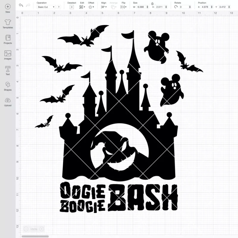 Oogie Boogie Bash Spooky Castle SVG, Halloween SVG | Instant Download SVG PNG Cut File for Cricut & Silhouette - Image 2