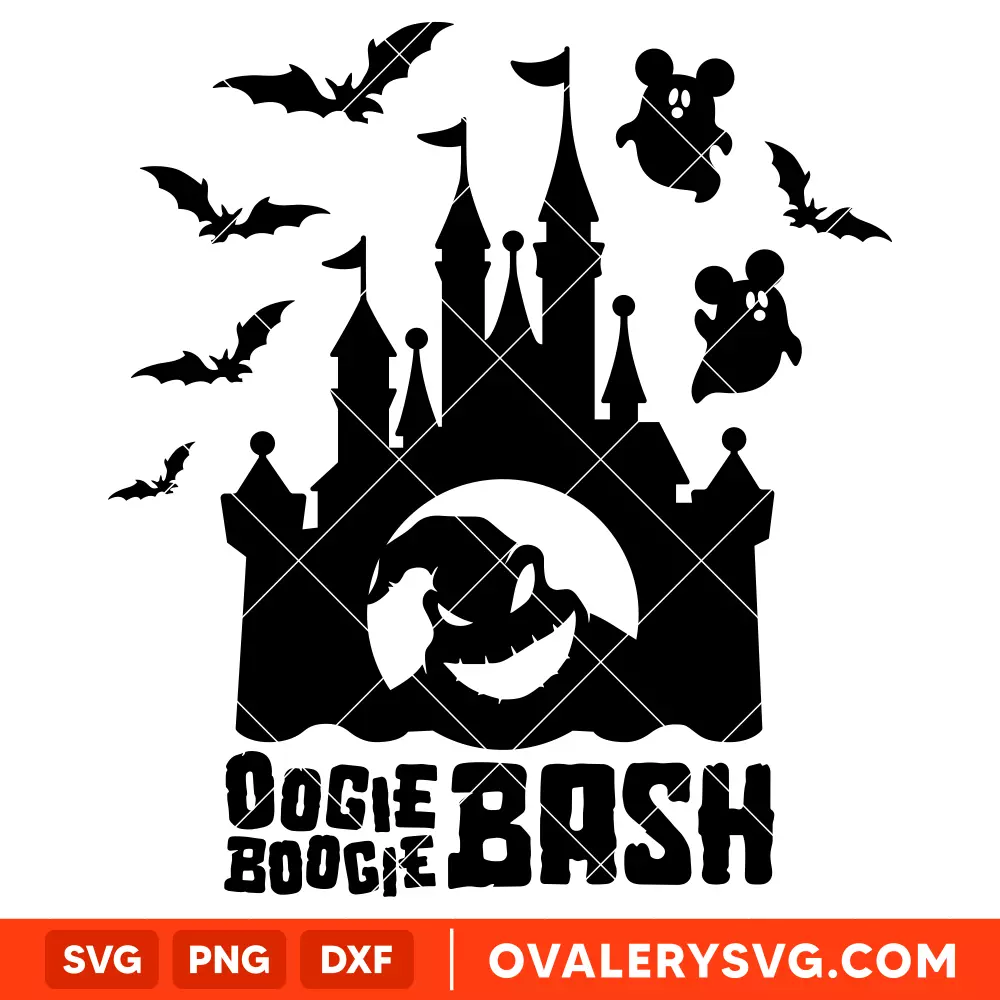 Oogie Boogie Bash Spooky Castle SVG, Halloween SVG | Instant Download SVG PNG Cut File for Cricut & Silhouette