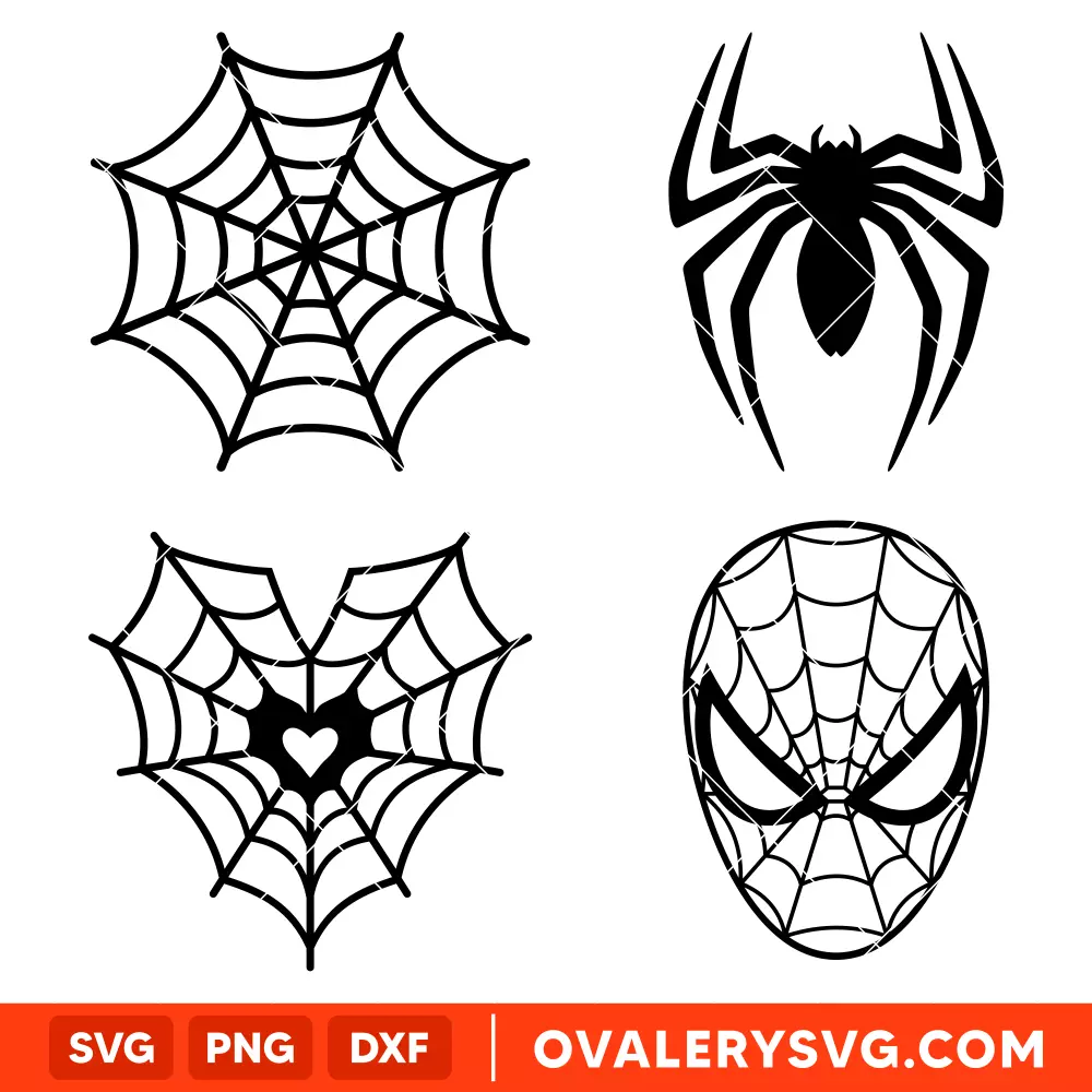 Spiderman Bundle SVG, Superhero SVG, Marvel SVG | Instant Download SVG PNG Cut File for Cricut & Silhouette