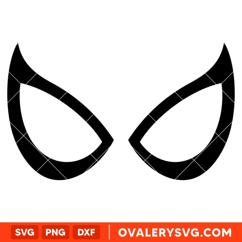 Spiderman Eyes SVG, Superhero SVG, Marvel SVG | Instant Download SVG PNG Cut File for Cricut & Silhouette