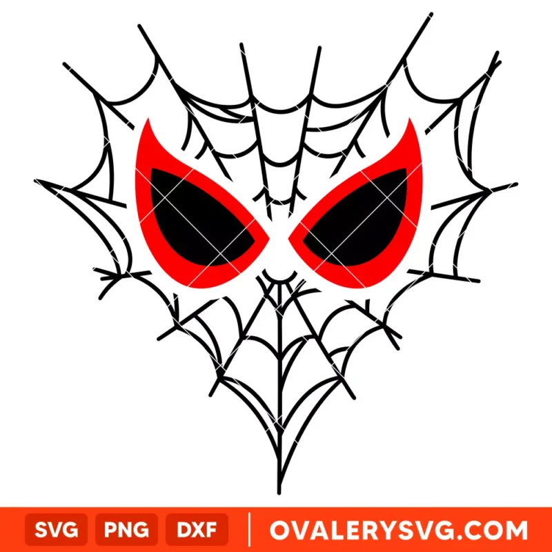 Spiderman Eyes Web Mask SVG, Superhero SVG, Marvel SVG | Instant Download SVG PNG Cut File for Cricut & Silhouette