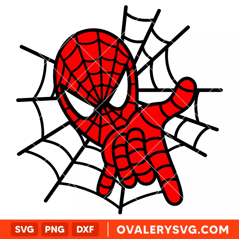 Spiderman Face Web SVG, Superhero SVG, Marvel SVG | Instant Download SVG PNG Cut File for Cricut & Silhouette