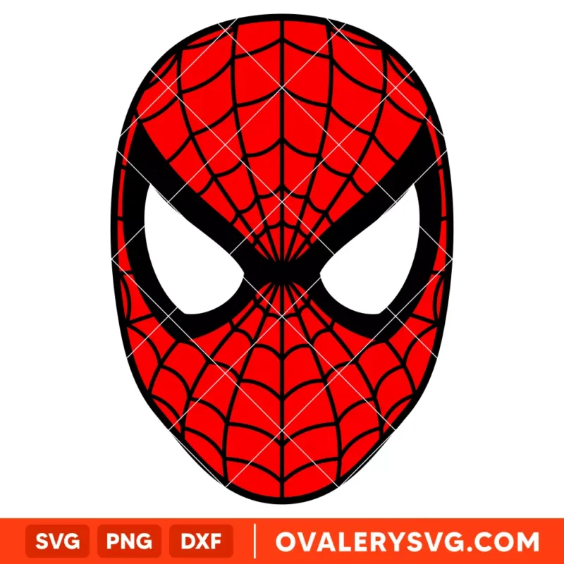 Spiderman Head Face SVG, Superhero SVG, Marvel SVG | Instant Download SVG PNG Cut File for Cricut & Silhouette