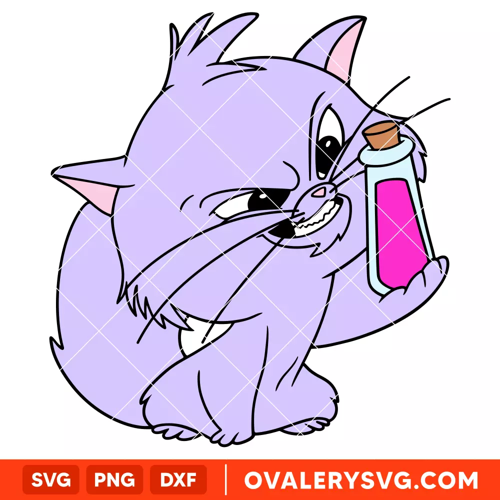 Evil Cat SVG, Villian Cat, Halloween SVG | Instant Download SVG PNG Cut File for Cricut & Silhouette