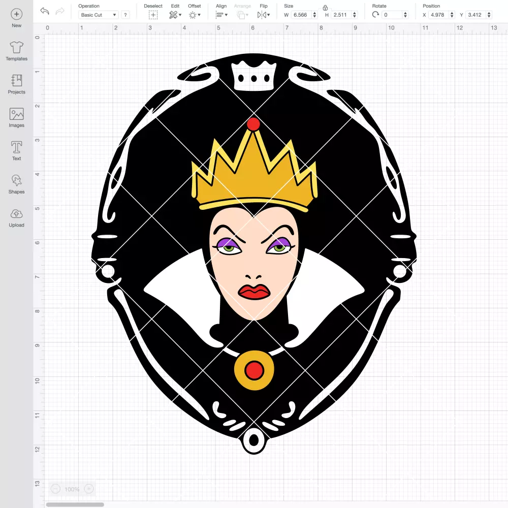 Evil Queen Frame SVG, Halloween SVG, Disney Villain SVG | Instant Download SVG PNG Cut File for Cricut & Silhouette - Image 2