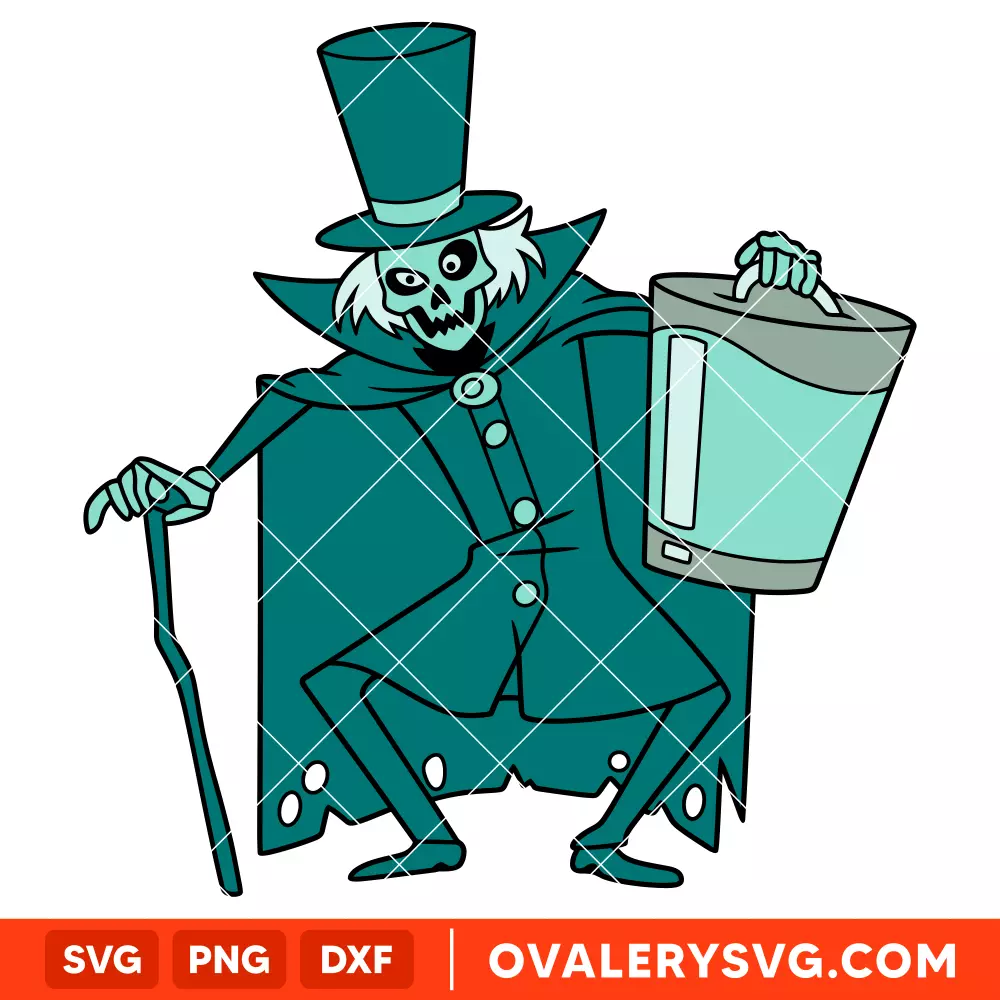 Hatbox Ghost SVG, Haunted Mansion SVG, Halloween SVG | Instant Download SVG PNG Cut File for Cricut & Silhouette