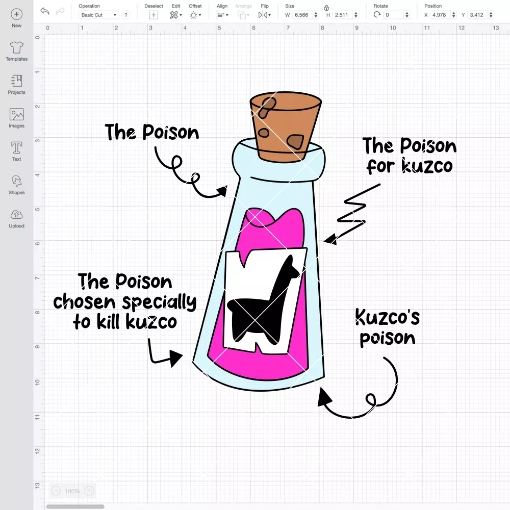 Kuzco's Poison SVG, Villian SVG, Halloween SVG | Instant Download SVG PNG Cut File for Cricut & Silhouette - Image 2
