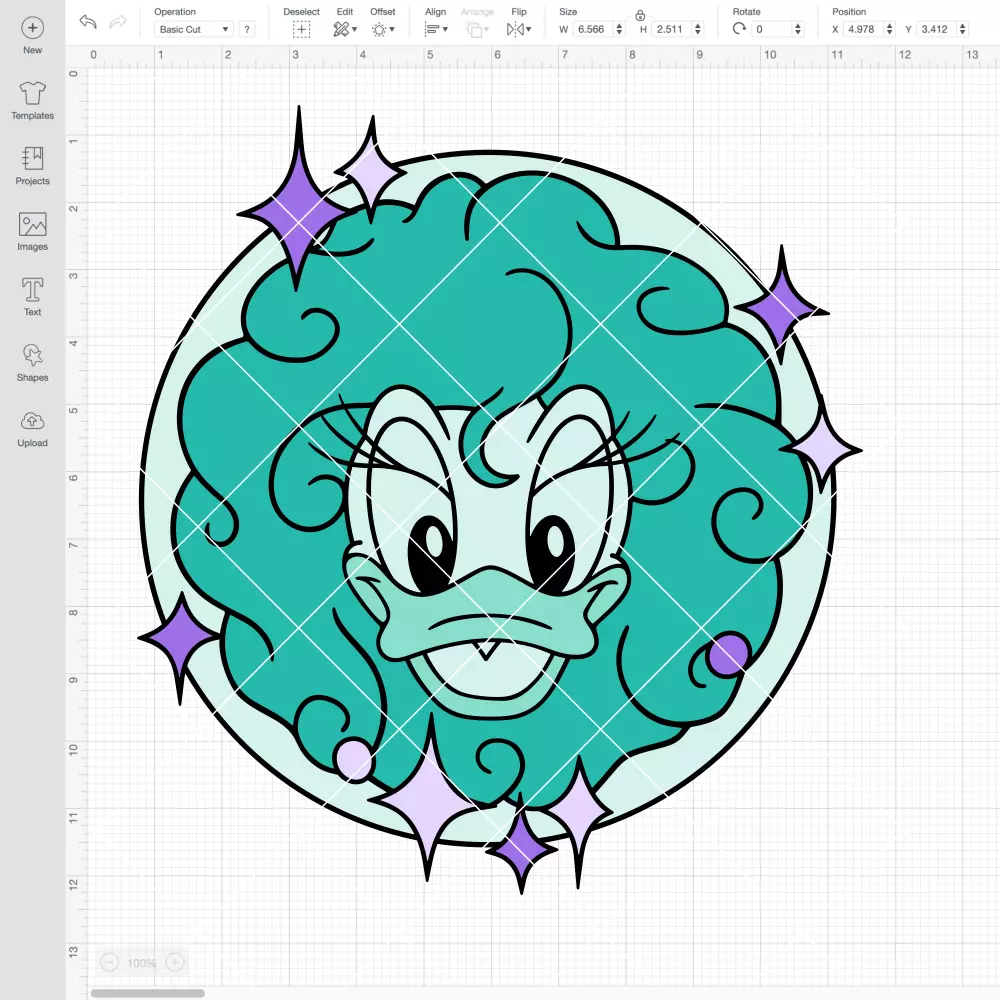 Madame Leota Daisy Duck SVG, Haunted Mansion SVG, Disney Halloween SVG | Instant Download SVG PNG Cut File for Cricut & Silhouette - Image 2
