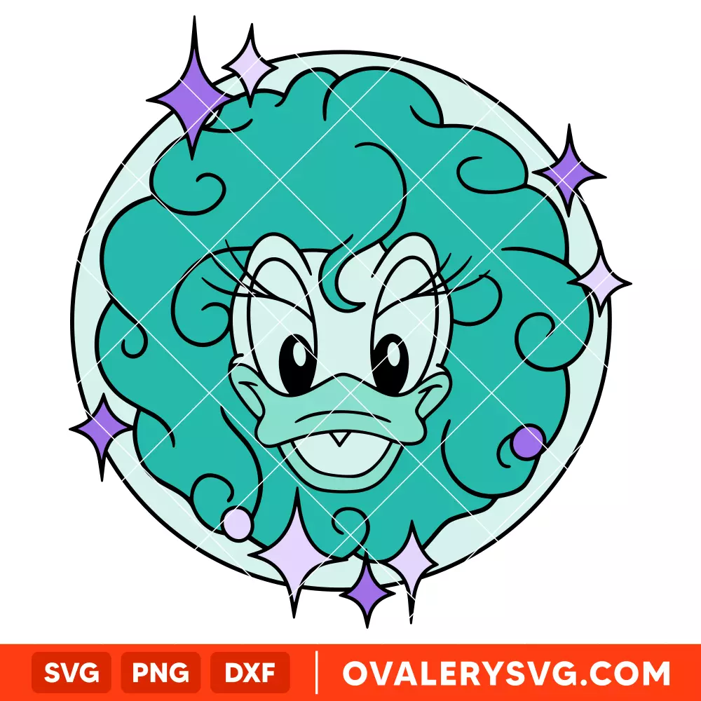 Madame Leota Daisy Duck SVG, Haunted Mansion SVG, Disney Halloween SVG | Instant Download SVG PNG Cut File for Cricut & Silhouette