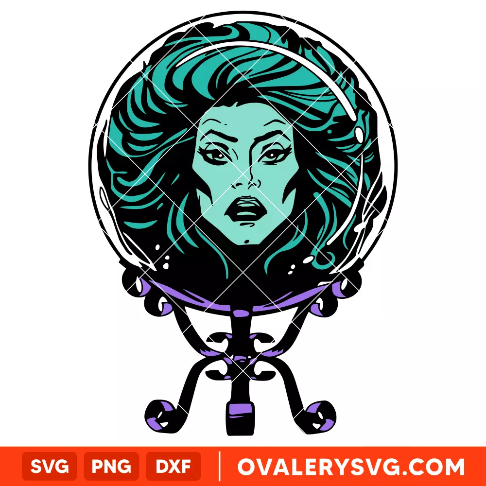 Madame Leota SVG, Haunted Mansion SVG, Halloween SVG | Instant Download SVG PNG Cut File for Cricut & Silhouette