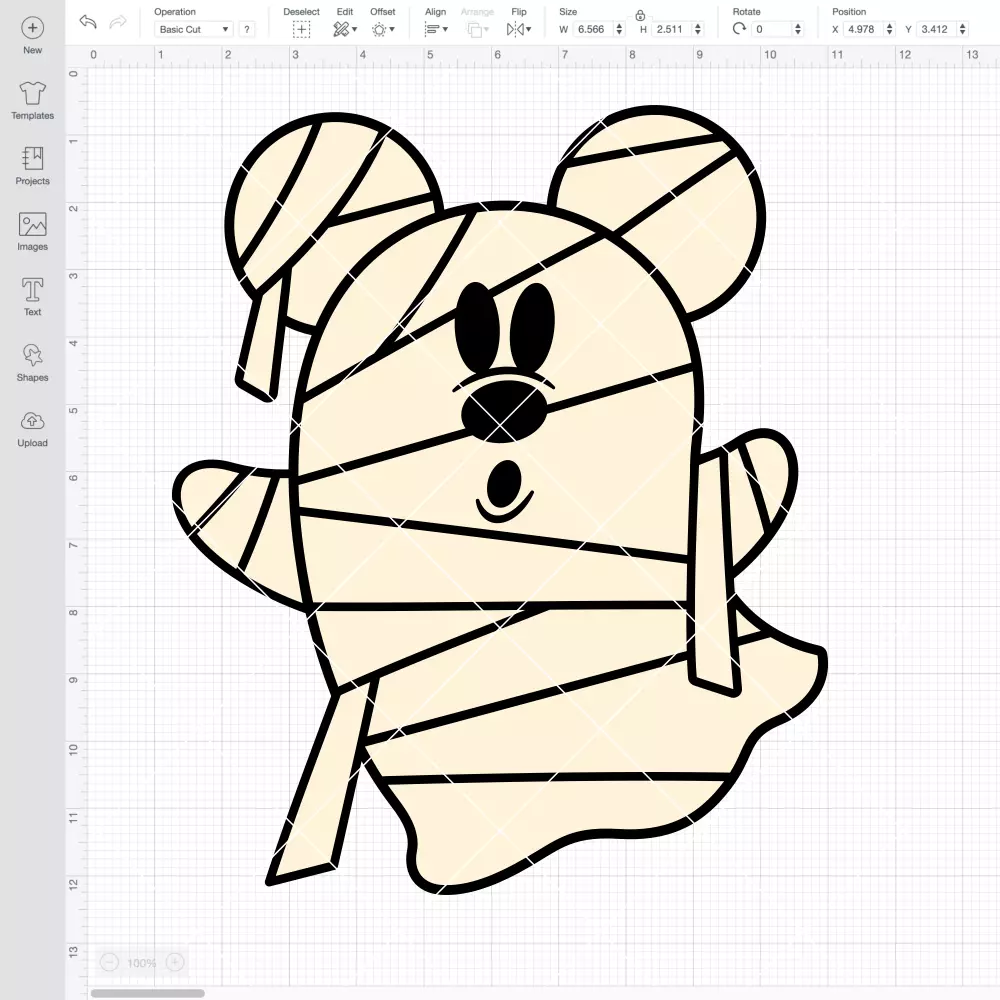Mickey Cute Ghost Mummy SVG, Halloween SVG, Disney SVG | Instant Download SVG PNG Cut File for Cricut & Silhouette - Image 2