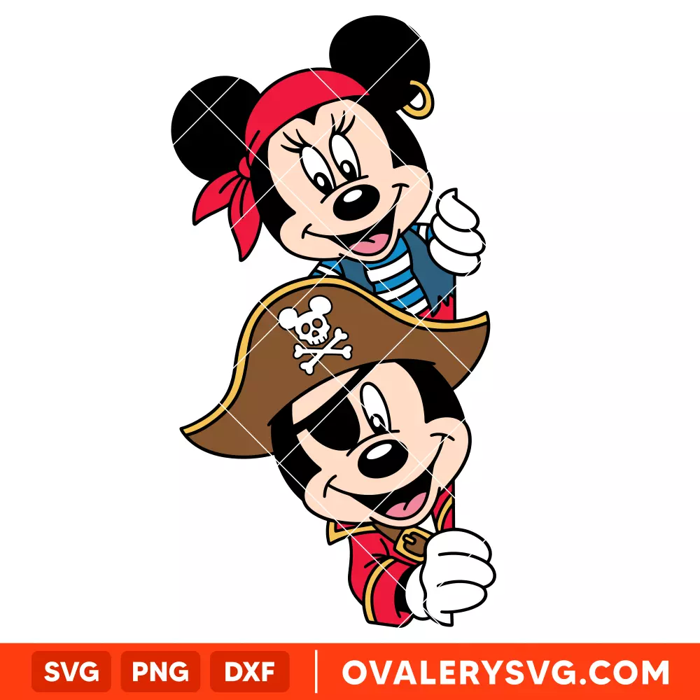 Mickey Minnie Peeking Cruise SVG, Family Cruise SVG, Disney SVG | Instant Download SVG PNG Cut File for Cricut & Silhouette