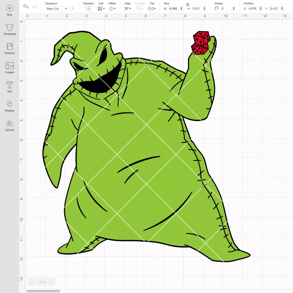Oogie Boogie Layered SVG, Halloween SVG, Nightmare Before Christmas SVG | Instant Download SVG PNG Cut File for Cricut & Silhouette - Image 2