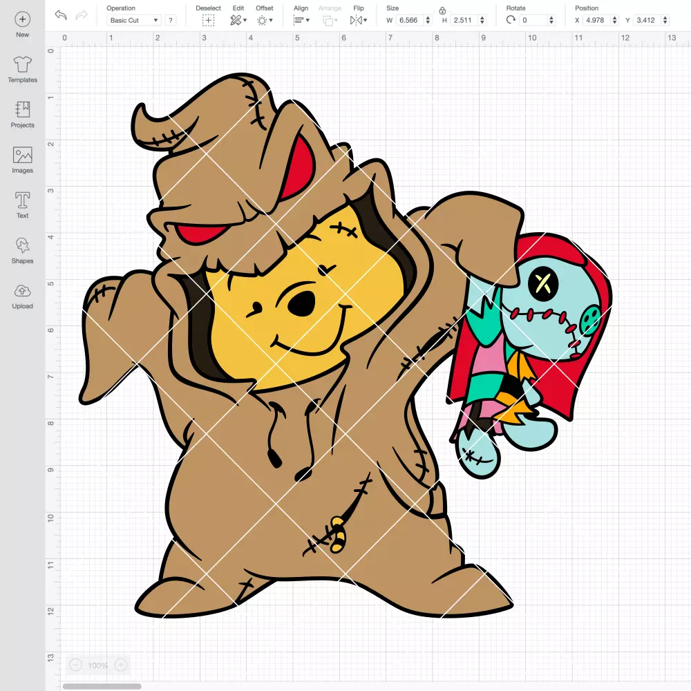 Oogie Boogie Pooh SVG, Halloween SVG, Disney SVG | Instant Download SVG PNG Cut File for Cricut & Silhouette - Image 2