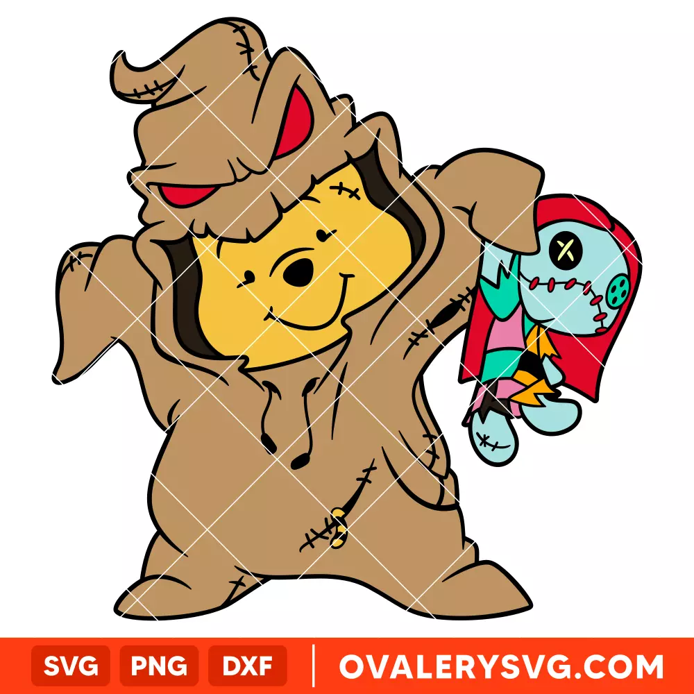 Oogie Boogie Pooh SVG, Halloween SVG, Disney SVG | Instant Download SVG PNG Cut File for Cricut & Silhouette