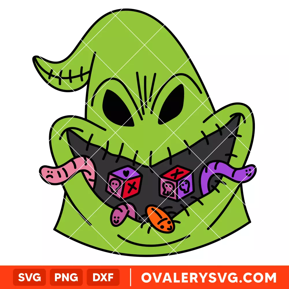 Oogie Boogie Face SVG, Halloween SVG, Nightmare Before Christmas SVG | Instant Download SVG PNG Cut File for Cricut & Silhouette