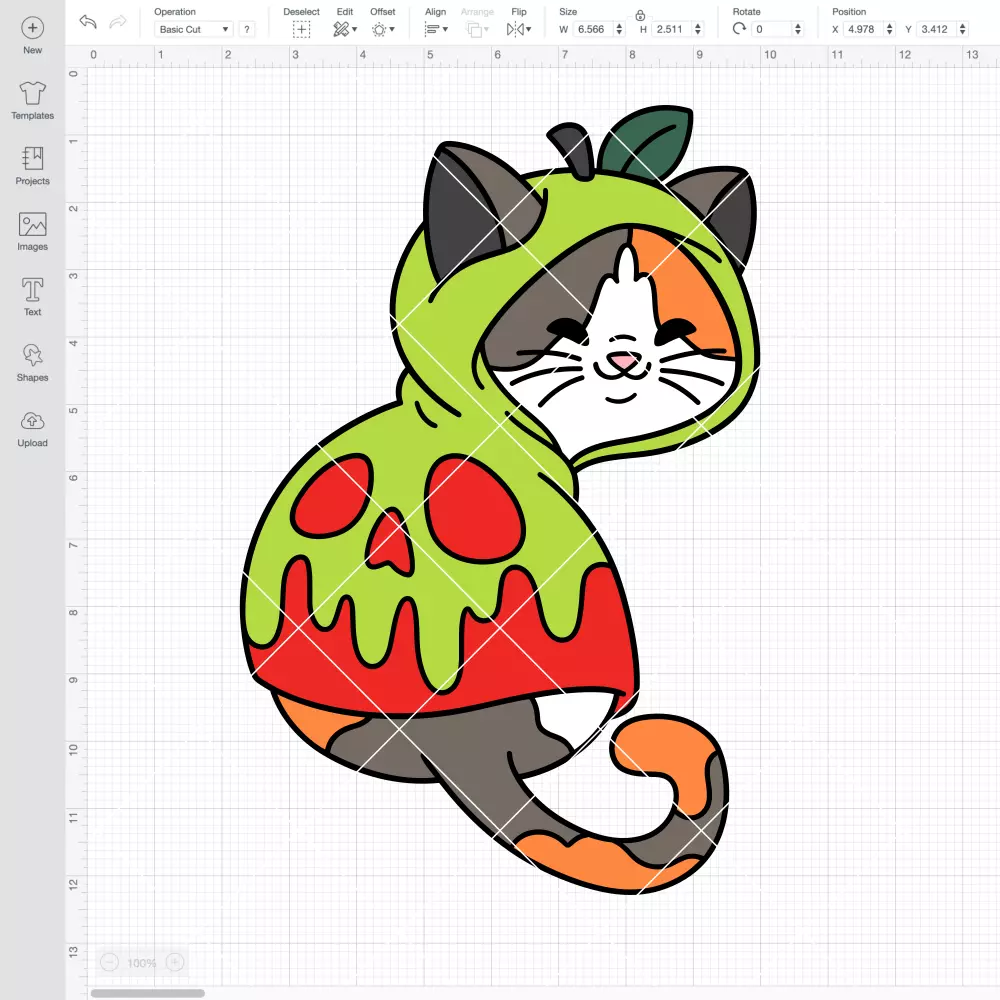 Poison Apple Cat SVG, Villian Cat, Halloween SVG | Instant Download SVG PNG Cut File for Cricut & Silhouette - Image 2