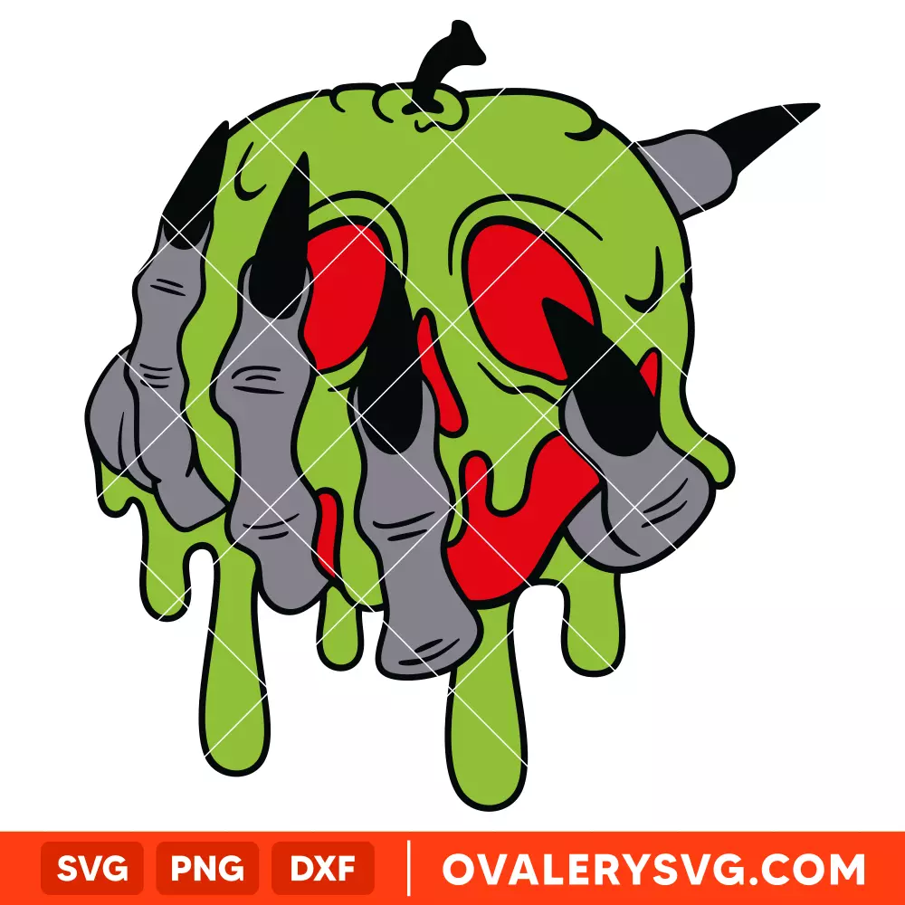 Poison Apple Witch Hand SVG, Halloween SVG, Disney SVG | Instant Download SVG PNG Cut File for Cricut & Silhouette