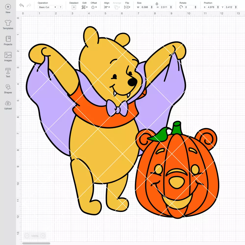 Pooh Pumpkin Vampire SVG, Halloween SVG, Disney SVG | Instant Download SVG PNG Cut File for Cricut & Silhouette - Image 2
