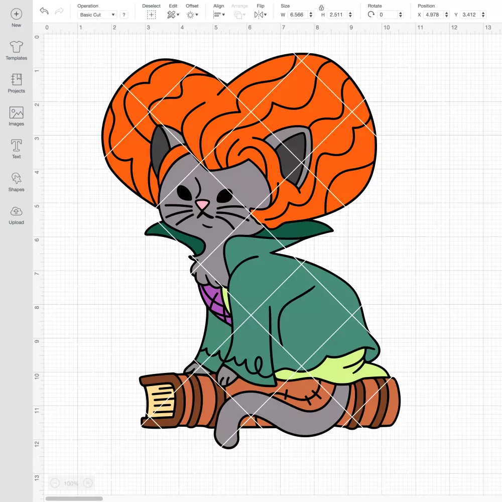 Sanderson Witch Cat SVG, Villian Cat, Halloween SVG | Instant Download SVG PNG Cut File for Cricut & Silhouette - Image 2
