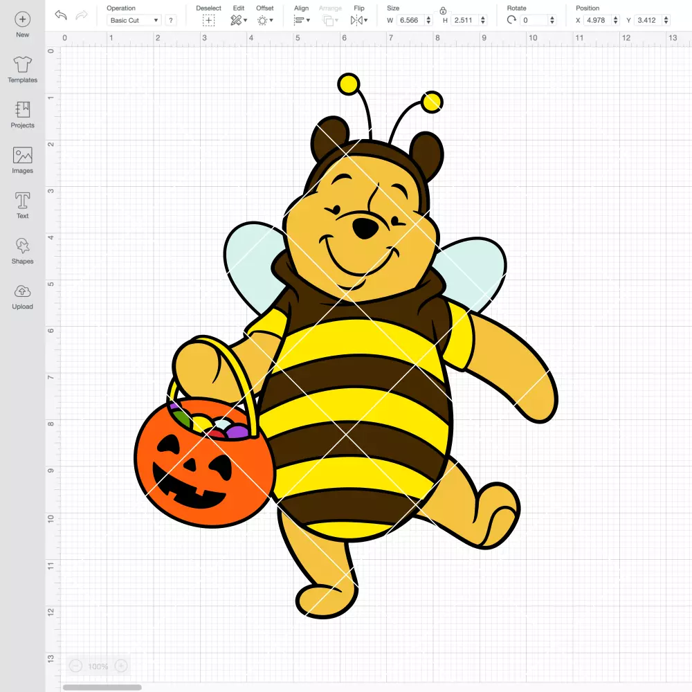 Winnie the Pooh Bee Costume SVG, Halloween SVG, Disney SVG | Instant Download SVG PNG Cut File for Cricut & Silhouette - Image 2