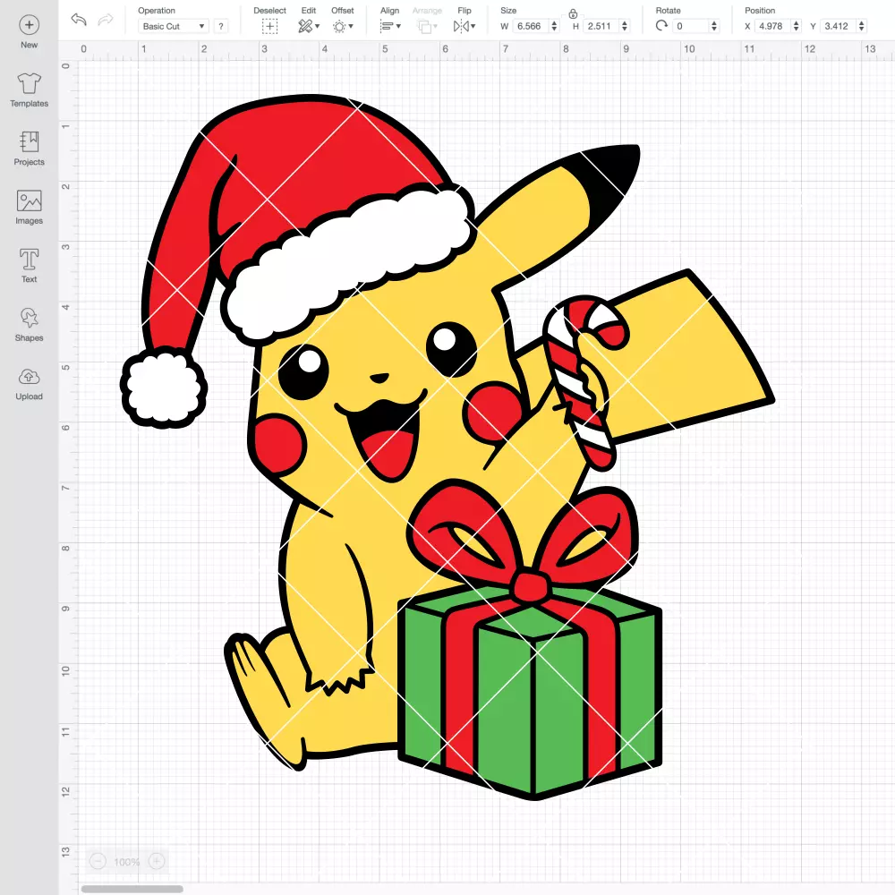 Christmas Pikachu SVG, Pokemon SVG | Instant Download SVG PNG Cut File for Cricut & Silhouette - Image 2