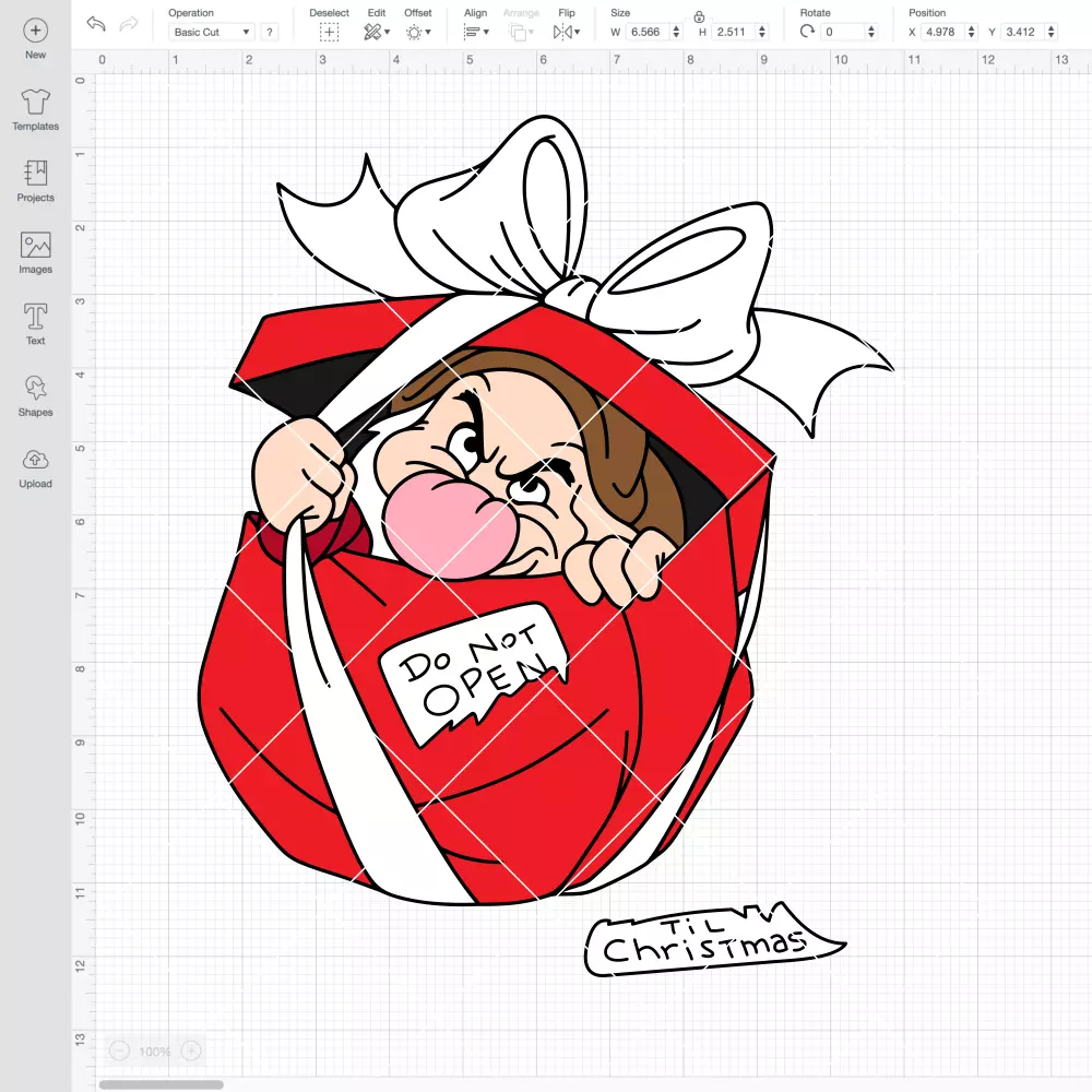 Do Not Open Grumpy SVG, Christmas SVG, Disney SVG | Instant Download SVG PNG Cut File for Cricut & Silhouette - Image 2