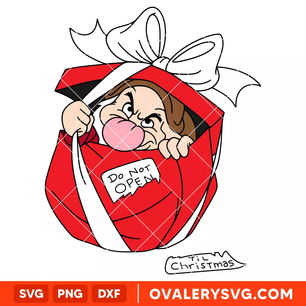 Do Not Open Grumpy SVG, Christmas SVG, Disney SVG | Instant Download SVG PNG Cut File for Cricut & Silhouette