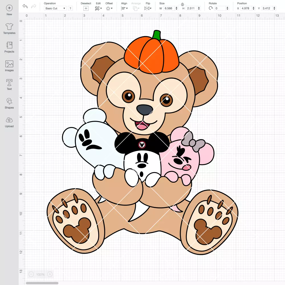 Duffy Bear with Mickey and Minnie SVG, Halloween SVG, Disney SVG | Instant Download SVG PNG Cut File for Cricut & Silhouette - Image 2