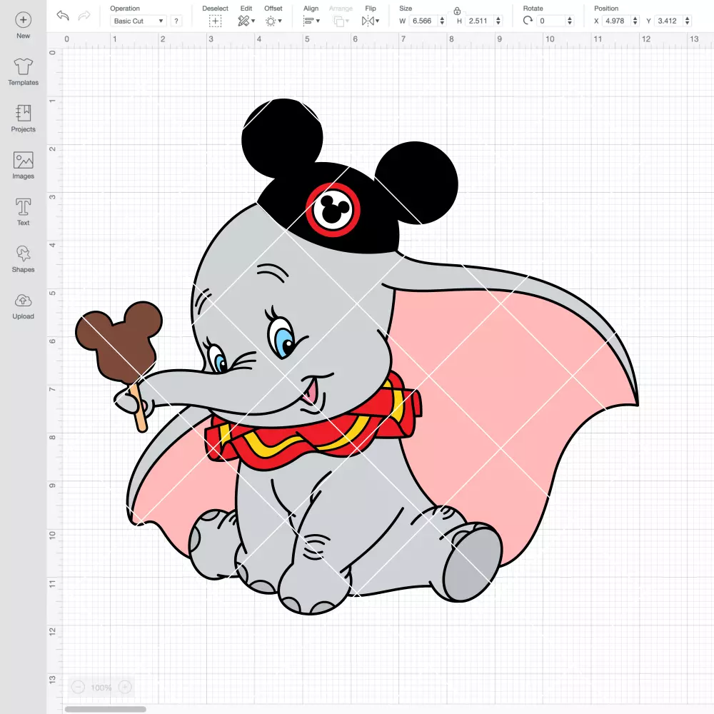 Dumbo Mickey Ears SVG, Disney SVG | Instant Download SVG PNG Cut File for Cricut & Silhouette - Image 2