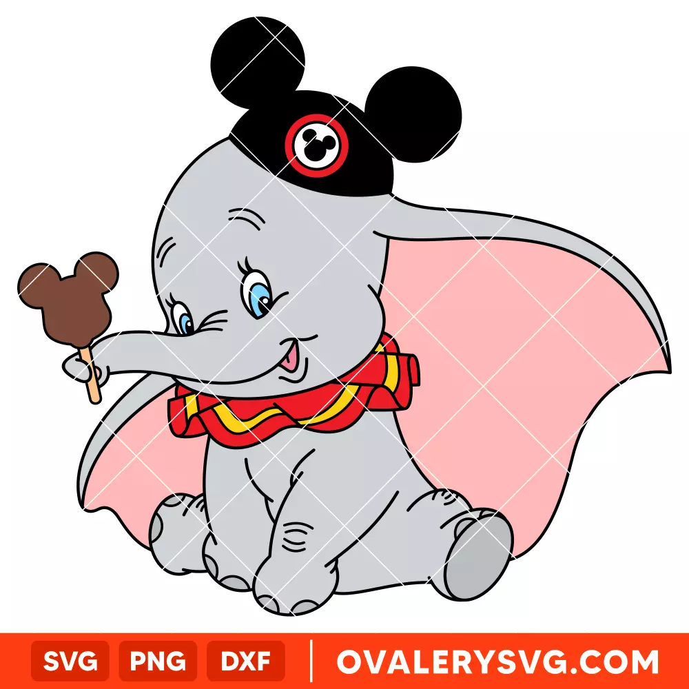 Dumbo Mickey Ears SVG, Disney SVG | Instant Download SVG PNG Cut File for Cricut & Silhouette