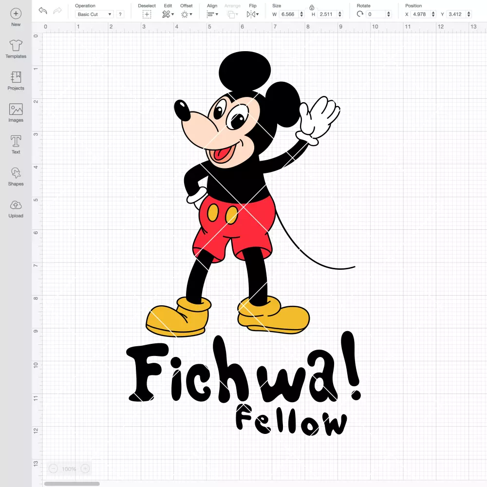 Fichwa Fellow Mickey SVG, Disney SVG | Instant Download SVG PNG Cut File for Cricut & Silhouette - Image 2