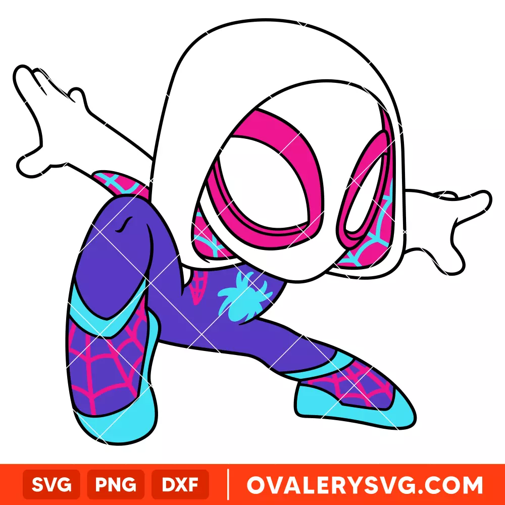 Ghost-Spider Gwen Stacy SVG, Superhero SVG, Marvel SVG | Instant Download SVG PNG Cut File for Cricut & Silhouette