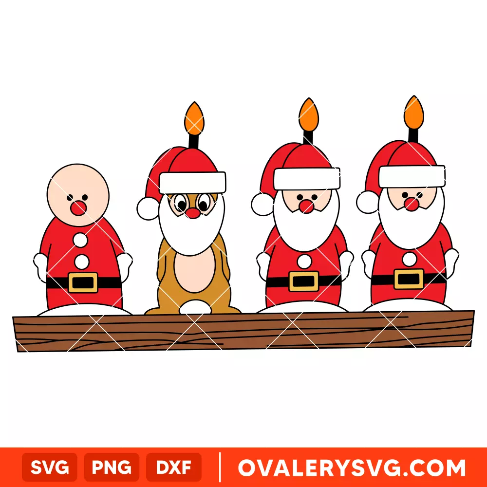 Hidden Santa Dale SVG, Christmas SVG, Disney SVG | Instant Download SVG PNG Cut File for Cricut & Silhouette